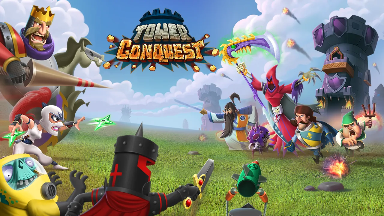 Tower Conquest armies clashing